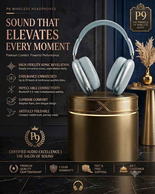 p9 wireless headphone